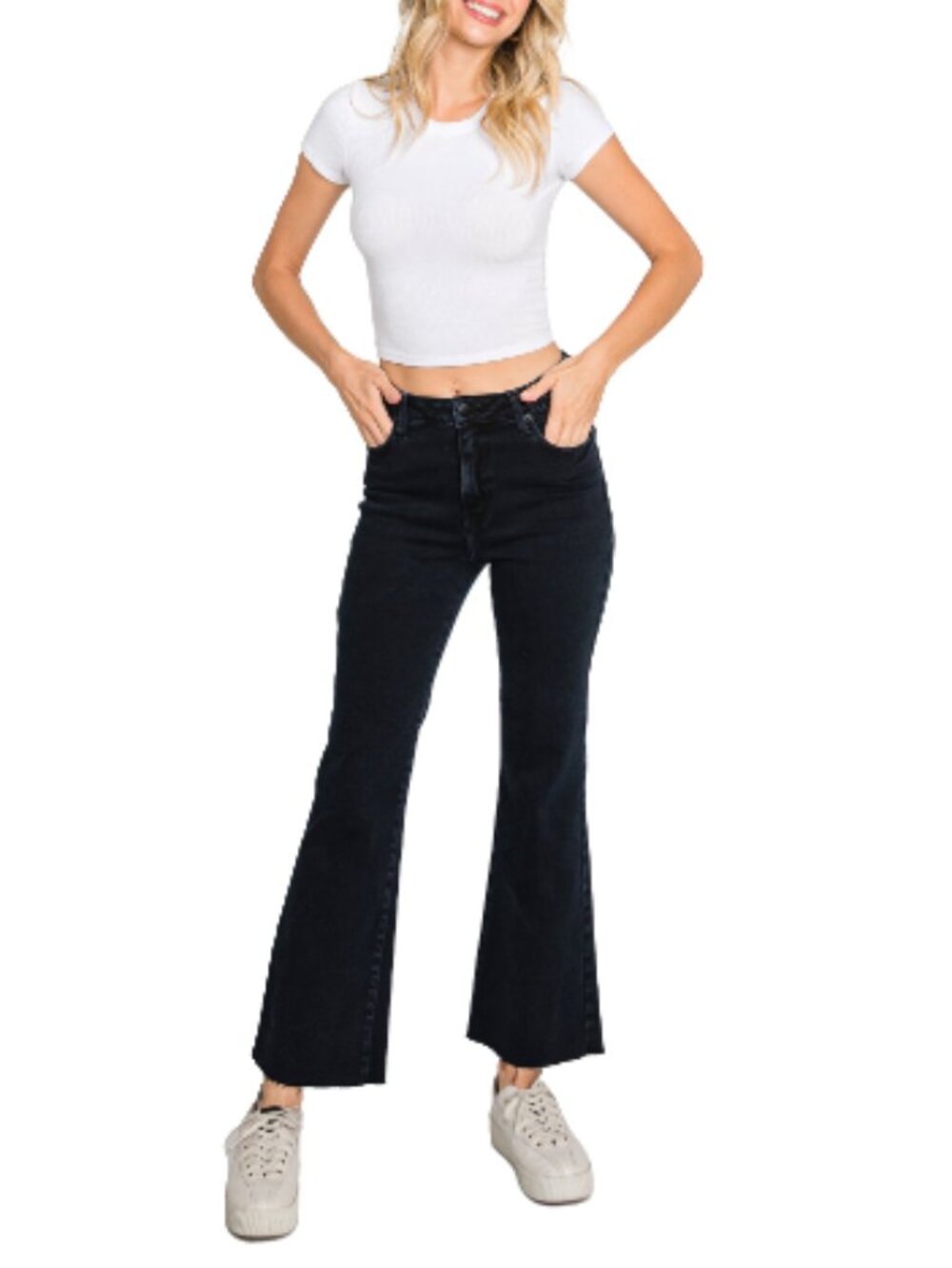 L. T. J. Letters to Juliet Sicily Scissor Cut Kick Flare Jeans